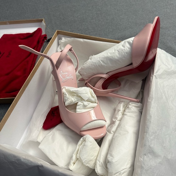 CHRISTIAN LOUBOUTIN
Jenlove 100 leather slingback pumps in baby pink - Picture 3 of 5